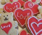 печенья, отпраздновать день Святого Валентина
